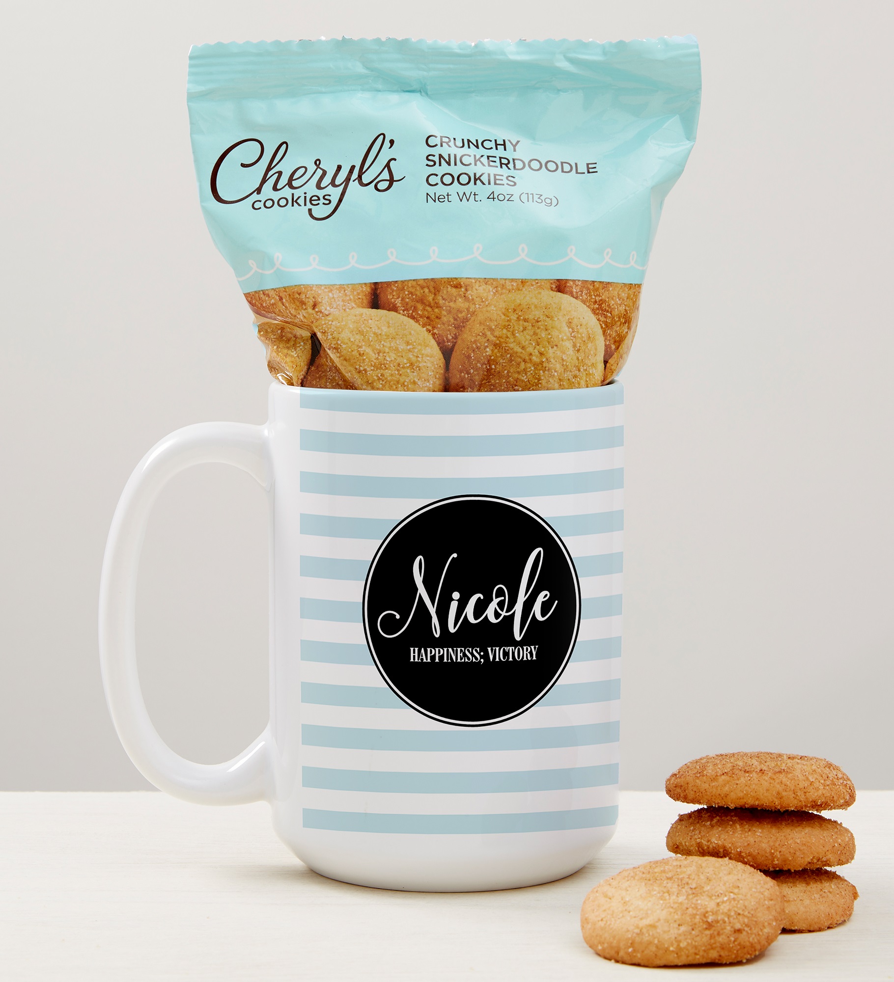 Name Meaning Personalized Coffee Mug with Cheryl's Cookies